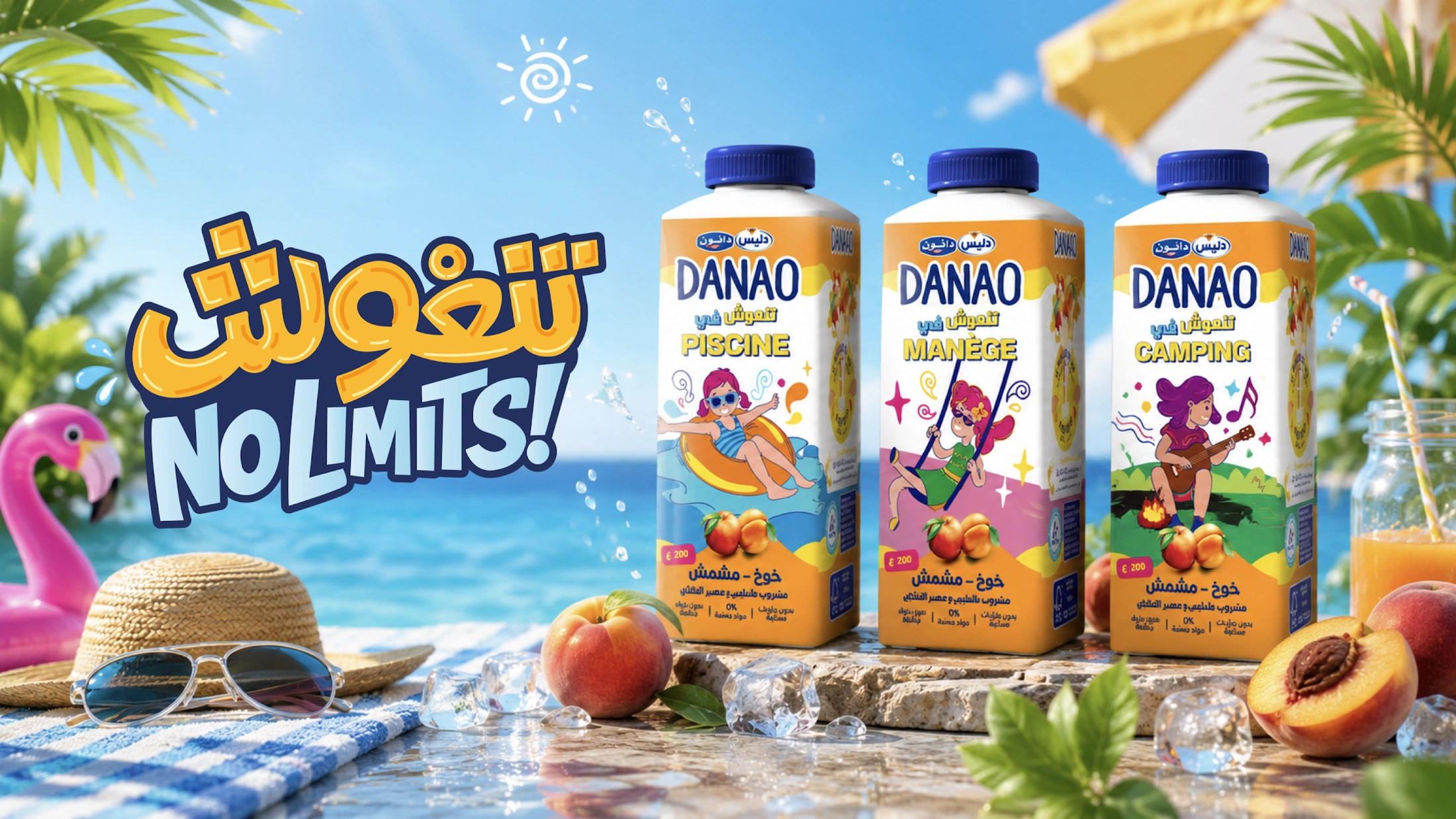 Visuel de campagne Danao · No Limits · Été 2026