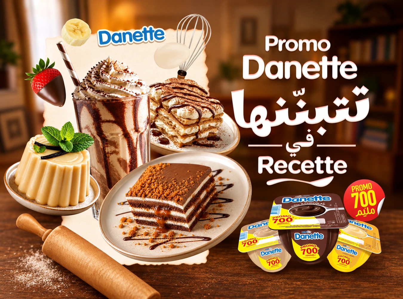 Danette : 700 millimes. Et plein d’idées derrière.