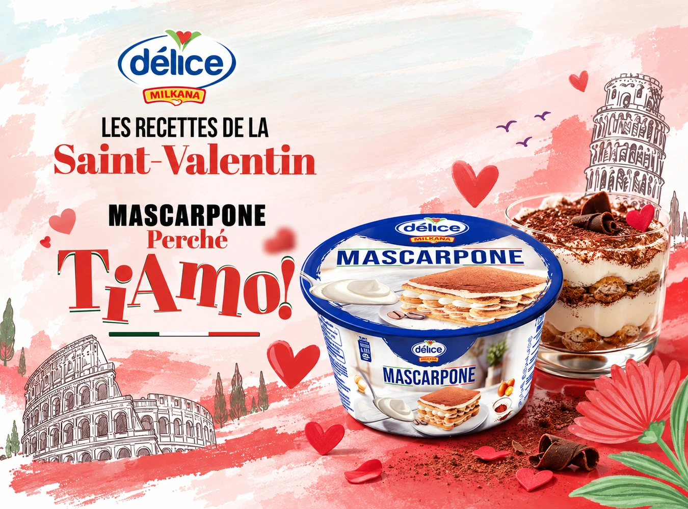 Délice Fromage · Mascarpone : TiAmo se dit aussi avec du mascarpone.