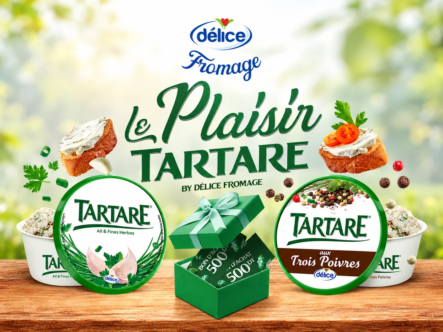Délice Fromage · Le Plaisir Tartare : Le Plaisir Tartare voyage avec vos envies.