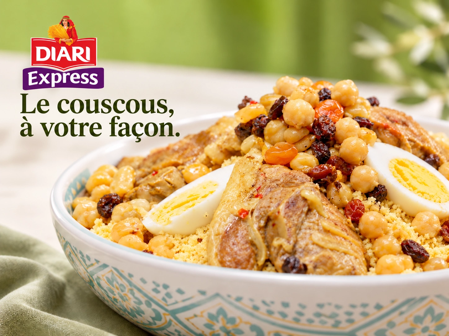 Visuel de campagne Diari Express · Capsules recettes