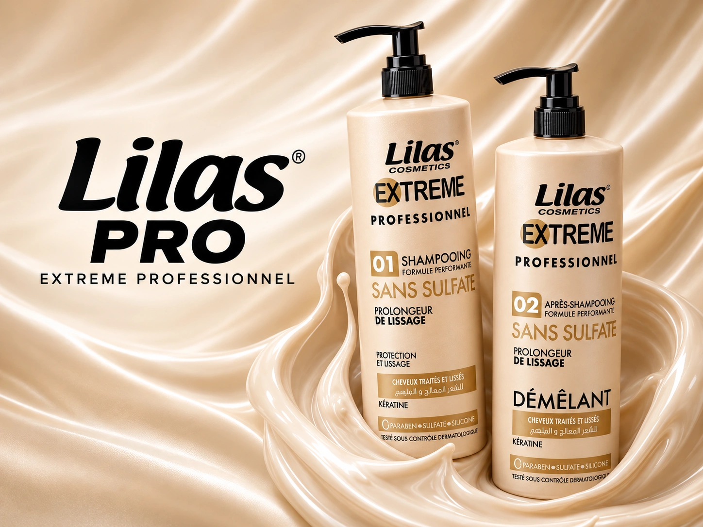 Visuel de campagne Lilas · Extreme Professionnel · Lancement de gamme