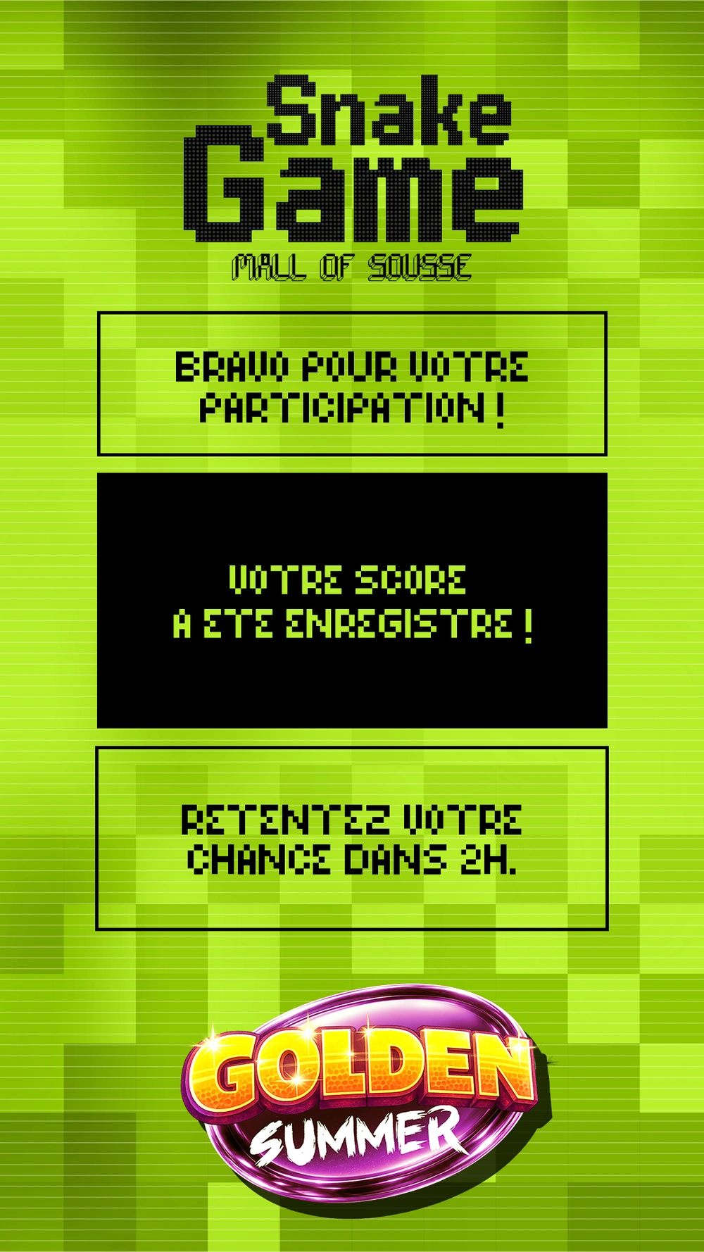 La participation enregistrée