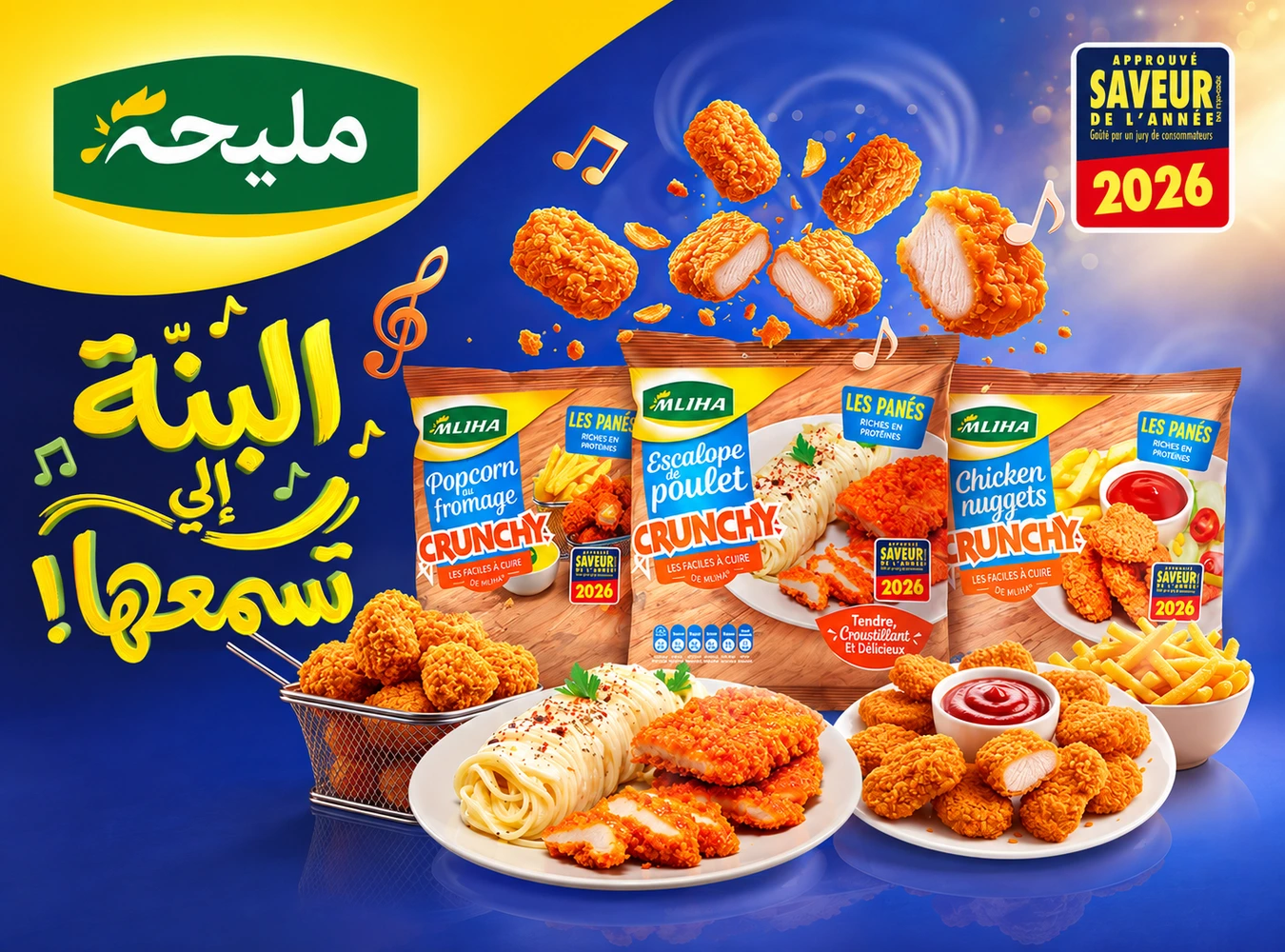 Mliha Crunchy : Le goût qui s’entend.