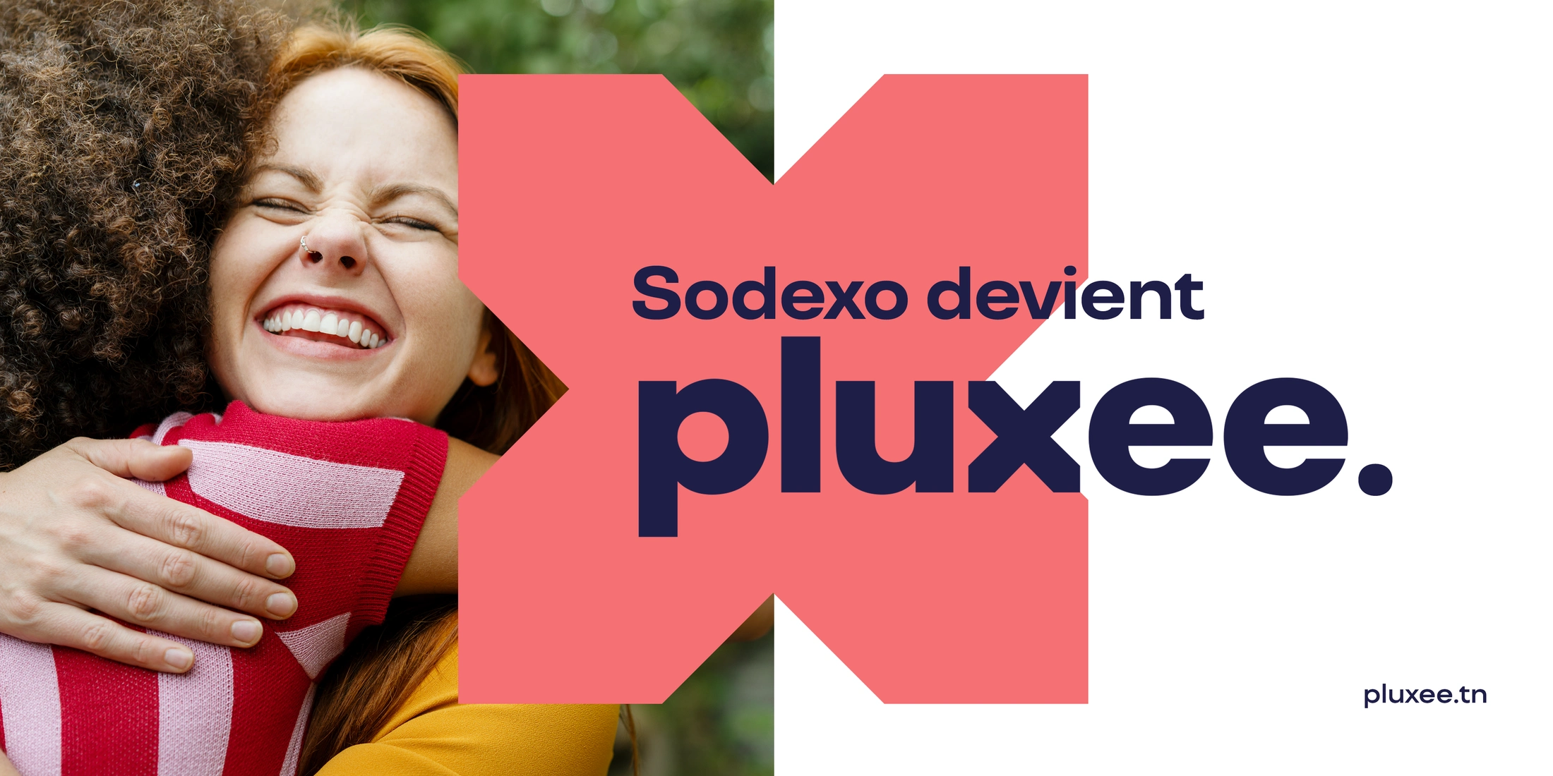 Visuel de campagne Pluxee Tunisie · From Sodexo to Pluxee
