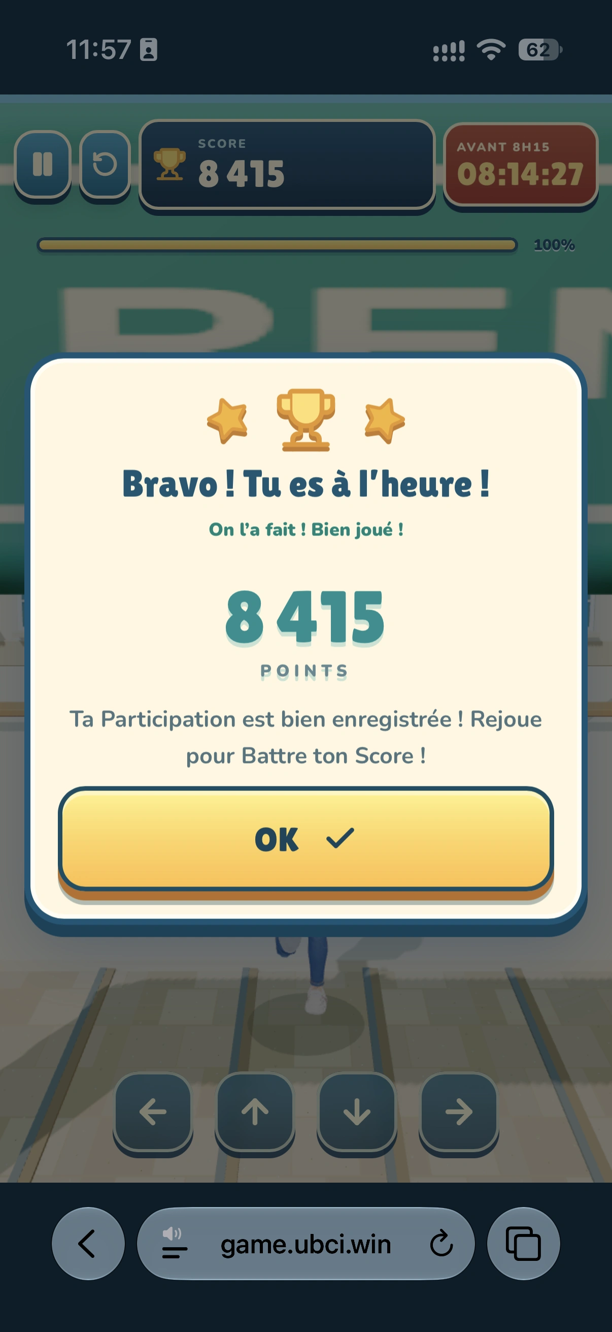 Le score final