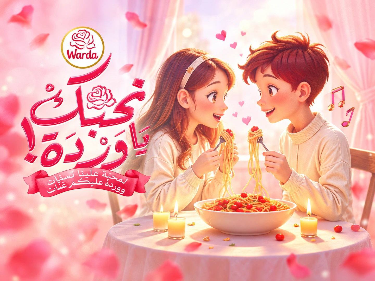 Warda · Saint-Valentin : Une Saint-Valentin à toutes les tables.
